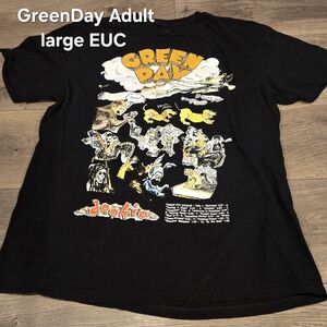 Green Day Dookie Graphic Tee - Black with Yellow & White Artwork